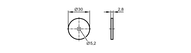 Tag RFID ID-TAG/D30x2.5/6 - 2528 bit (E80426) - IFM