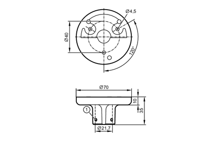 Podstawa montażowa (E89060) - IFM