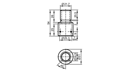 Adapter montażowy  (E89063) - IFM