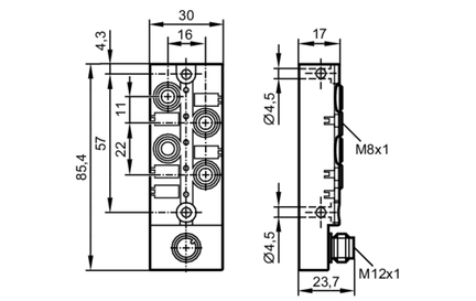 Rozdzielacze sygnałów Z do 4F035MSJ0000---STGH080MSJ (EBC060) - IFM