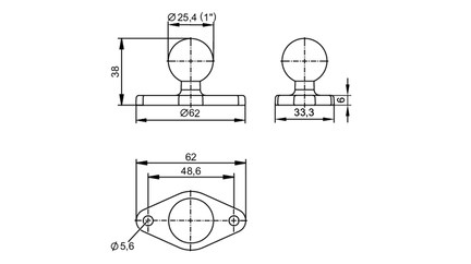 Trapezoidalna płyta montażowa do montażu RAM (EC0411) - IFM