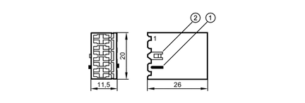 Standardowa obudowa Timer contacts (EC0461) - IFM