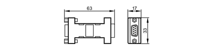 RS-232 adapter do programowania R360/PROGRAMMING ADAPTER (EC2076) - IFM