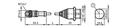 Przewód połączeniowy USB R360/Cable/PDM_NG-USB (EC2099) - IFM