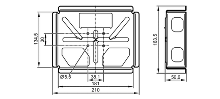 Rama montażowa do wyświetlaczy R360/PDM_NG/Mounting Set (EC2110) - IFM