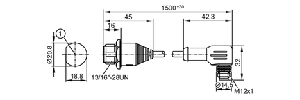 Przewód połączeniowy USB R360/Cable/PDM_NG-USB/angled (EC9125) - IFM