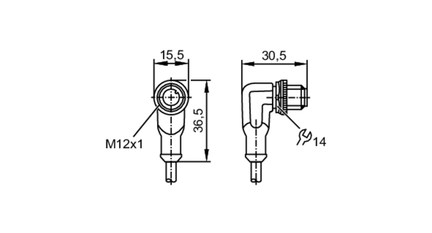 Przewód z Wtykiem ASTAH040MSS0010H04 (EVC081) - IFM
