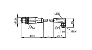 Przewód połączeniowy V do AF032MSS0005H03STGH030MSS (EVC229) - IFM