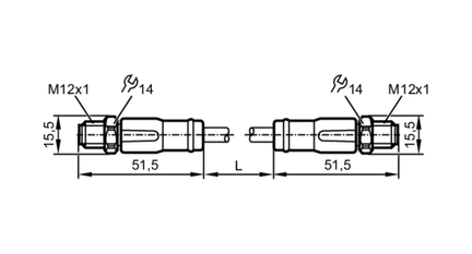 Przewód Ethernet VSTGN040VAS0001R04STGN040VAS (EVF530) - IFM