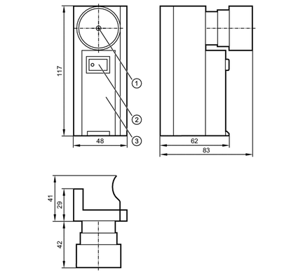 Laserowy element do ustawiania barier bezpieczeństwa (EY3099) - IFM