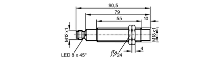 Czujnik bezpieczeństwa indukcyjny GIGA-4015-US /V4A (GG505S) - IFM