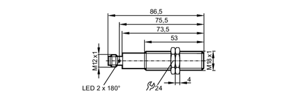 Czujnik bezpieczeństwa indukcyjny GIGA4005B2PO/SIL2/US (GG851S) - IFM
