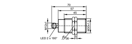 Czujnik bezpieczeństwa indukcyjny GIIA4010-2PS/SIL2/US (GI712S) - IFM
