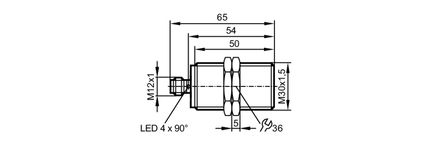 Czujnik bezpieczeństwa indukcyjny GIIK4010B2PO/SIL2/US (GI855S) - IFM