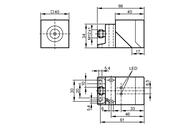 Czujnik bezpieczeństwa indukcyjny GIMC-4030-US/2OSSD (GM701S) - IFM