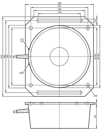 Czujnik indukcyjny dalekiego zasięgu SIY-2120-ABOw/A-PLATE (I22003) - IFM