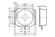 Czujnik indukcyjny dalekiego zasięgu SIY-3120-BPKG/A-PLATE/0,6M/US (I27008) - IFM