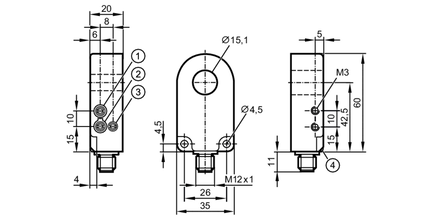 Czujnik indukcyjny pierścieniowy I7R3015-FPKG/US-100-IPF (I7R205) - IFM