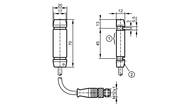 Czujnik przewodowy indukcyjny I8-3020-BPKG/DY/0,09M/US100DPS (I85009) - IFM