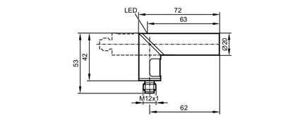 Czujnik indukcyjny IAE3010-APKG/US-100/ANGLED (IA5136) - IFM