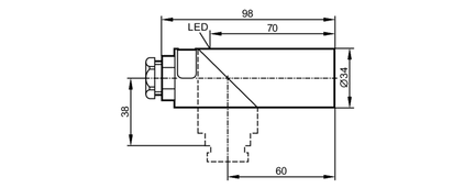 Czujnik indukcyjny IBE2020-FBOA/RT (IB0072) - IFM