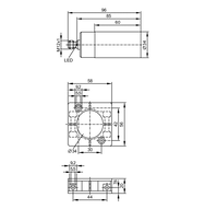 Czujnik indukcyjny IB-4030-CPKG/US (IB5171) - IFM