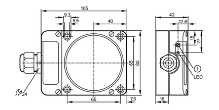 Czujnik indukcyjny IDE2060-FBOA/3D (ID002A) - IFM
