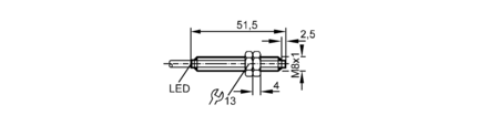 Czujnik indukcyjny IEA3004-BPKG/4M/PH RT (IE5317) - IFM