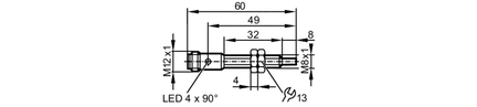 Czujnik indukcyjny IEK3004-BPKG/OELVER/US-104 (IE5331) - IFM