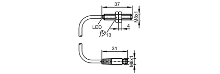 Czujnik indukcyjny IEBC003BASKG/0,3M/AS (IE5344) - IFM