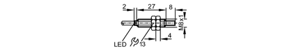 Czujnik indukcyjny IEBC005-ASKG/0,3M/AS (IE5346) - IFM