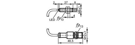 Czujnik indukcyjny IEBC005-ASKG/0,3M/US (IE5352) - IFM