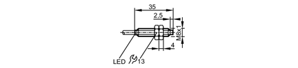 Czujnik indukcyjny IEB3003-BPKG/V4A/2,5M/US RT (IE5377) - IFM