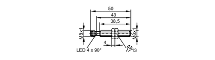 Czujnik indukcyjny  Z Io-Link IEK3003-FRKG/IO/AS (IE5457) - IFM