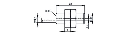 Czujnik indukcyjny  IEB31,5-APKG/2M (IE5460) - IFM