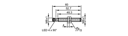 Czujnik indukcyjny  IEK31,5-FRKG/V4A/IO/AS (IEP200) - IFM