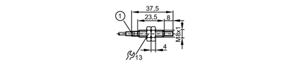 Czujnik indukcyjny  IEB3006-APKG/V4A/K1/10M/PUR (IES228) - IFM