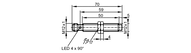 Czujnik indukcyjny analogowy z IO-Link IFK4004A2PKG/IO/US (IF6031) - IFM