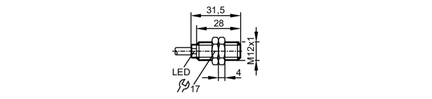 Czujnik indukcyjny IFB3002-BPKG/V4A/0,4M/ZH (IF6045) - IFM