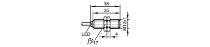 Czujnik indukcyjny IFB3002-BPKG/PULLdowN/0,4M/AMP (IF6130) - IFM