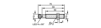 Czujnik indukcyjny IFKC004BASKG/M/US-104-DRS/2LED (IFC210) - IFM
