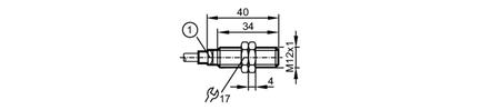 Metalowy czujnik indukcyjny IFB3004BBPKG/AM/5M/PUR (IFC279) - IFM