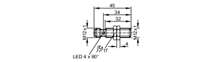 Czujnik indukcyjny IFB2004BARKG/M/US-104-DRS (IFS200) - IFM