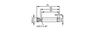Czujnik indukcyjny IFGC007-ASKG/2LED/V4A/US-104 (IFT210) - IFM
