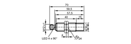 Metalowy czujnik indukcyjny IGK3012-BPKG/AM/P/US104/3G/3D (IG511A) - IFM