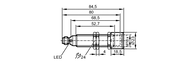 Czujnik indukcyjny IGA4010-CPKG/V4A/US/3D (IG514A) - IFM