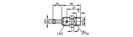 Czujnik indukcyjny IGB3008-BPKG/6M (IG5290) - IFM
