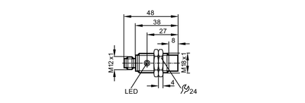Czujnik indukcyjny IGB3008-BPKG/V4A/US-100-DPS/AU (IG5817) - IFM