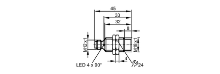 Czujnik indukcyjny IGB4010-CPKG/V4A/US-104-DPA (IG5846) - IFM