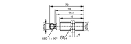 Czujnik indukcyjny IGKC008BASKG/M/US-104-DRS/2LED (IGC210) - IFM